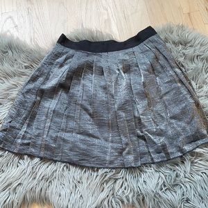 Madewell metallic pleated mini skirt